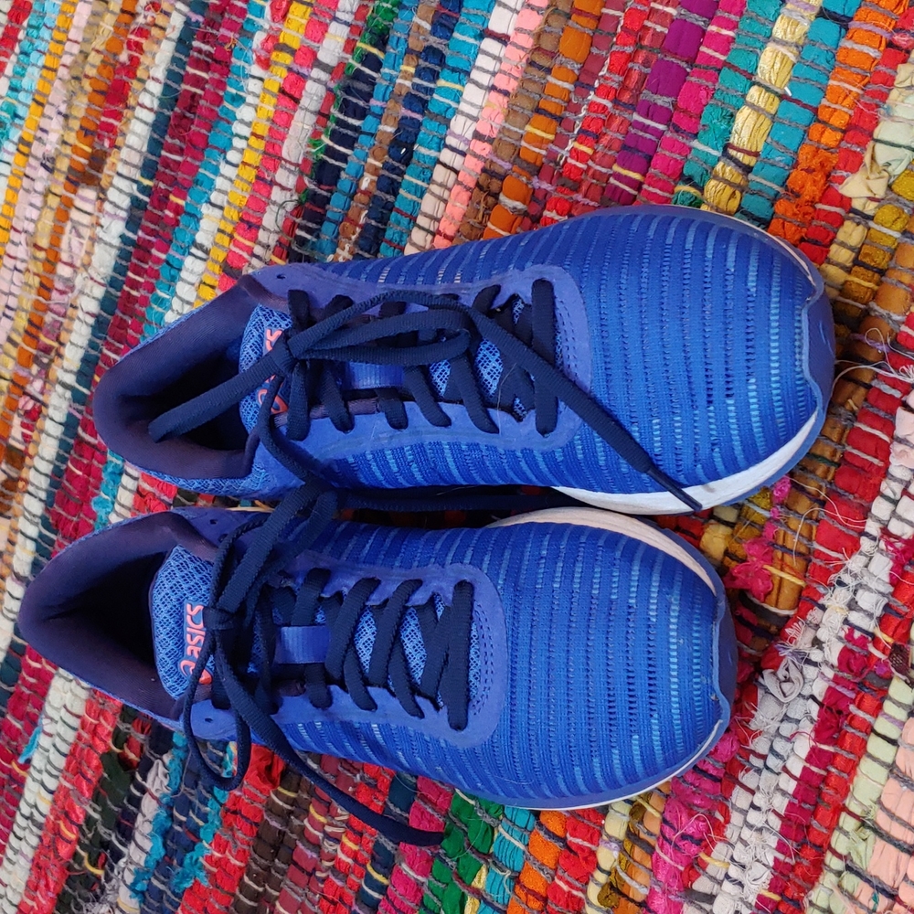 Asics Blue and Navy Women's Sneakers
